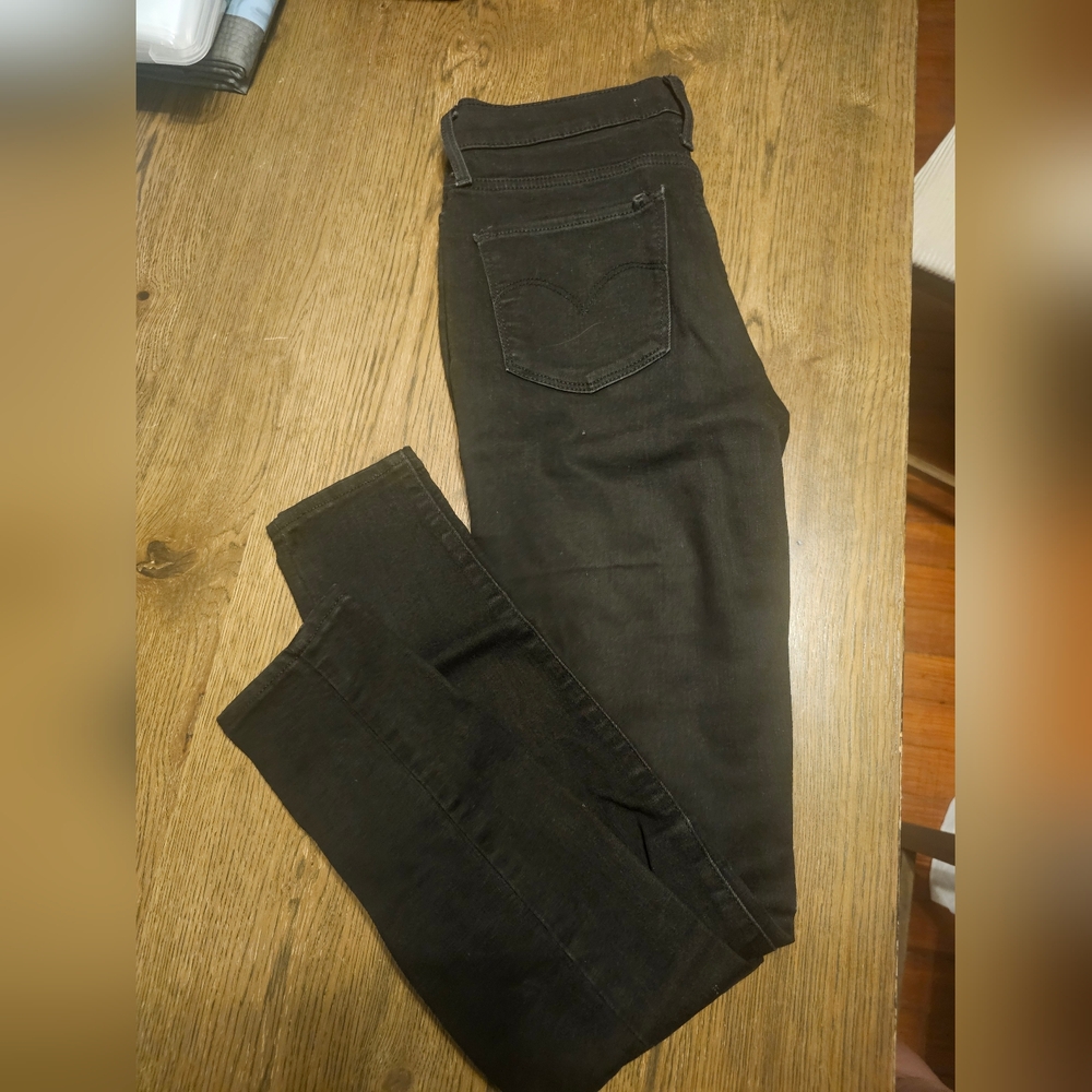 Levi's Black High-Rise Super Skinny Jeans